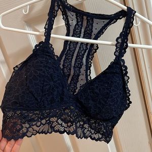 Navy Lace Bralette